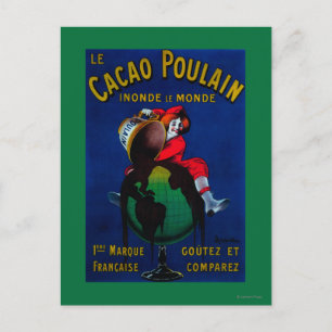 Carte Postale Cacao Poulain Poster Vintage Europe