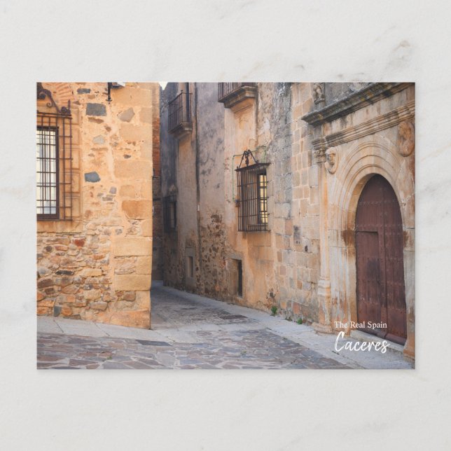 Carte Postale Caceres Alleyway, Espagne (Devant)