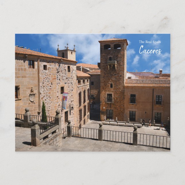 Carte Postale Caceres médiéval, Espagne (Devant)