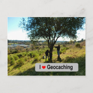 Carte Postale Cache du cintre de l'arbre dans Geocaching