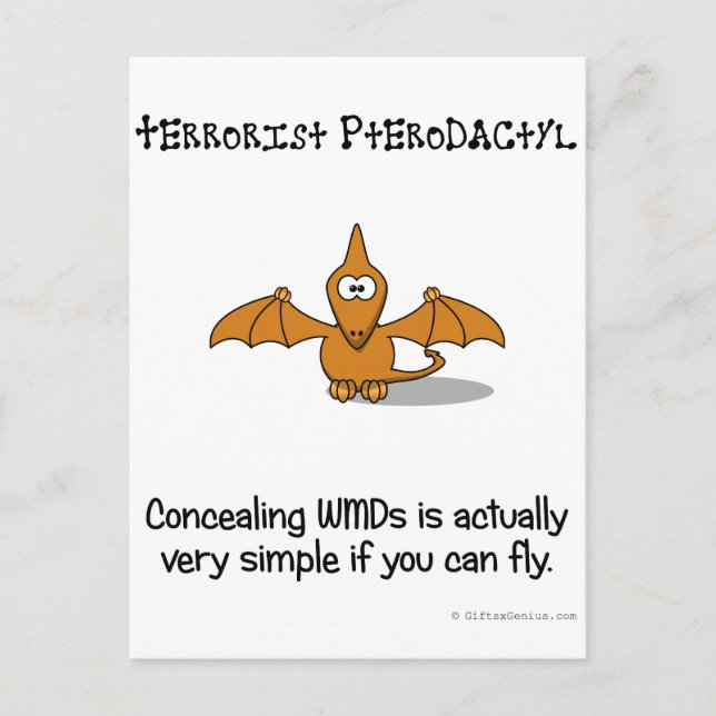 Carte Postale Cacher les armes de destruction massive n'est pas  (Devant)