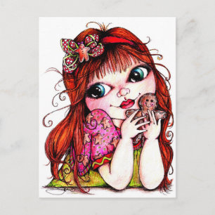 Carte Postale Cacher Un Cookie En Pain D'Épice