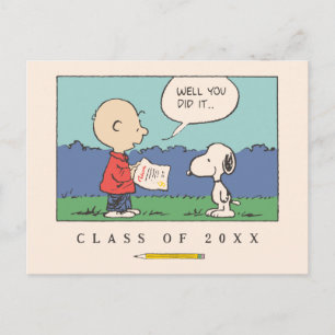 Carte Postale Cachou Charlie Brown Snoopy Eh bien vous l'avez fa