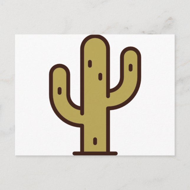Carte Postale cactus (Devant)