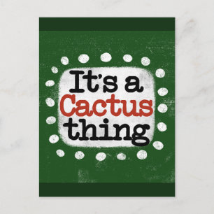 Carte postale Cactus Chose