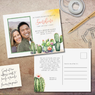 Carte Postale Cactus du désert Nous avons déplacé la neige vers 