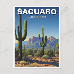Carte Postale Cactus du Parc national du Saguaro Souvenir