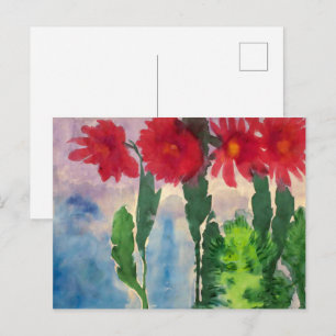 Carte Postale Cactus en fleurs Emil Nolde