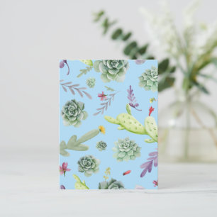 Carte Postale Cactus Motif 10