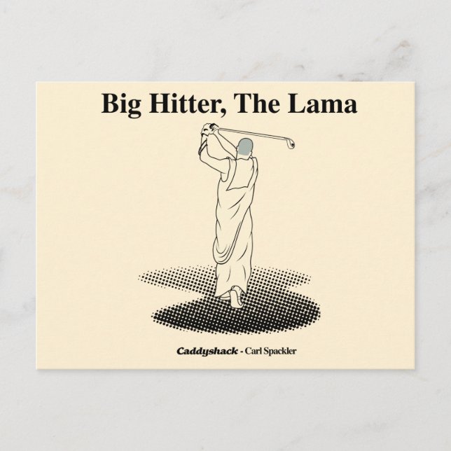 Carte Postale Caddyshack | Big Hitter, The Lama (Devant)