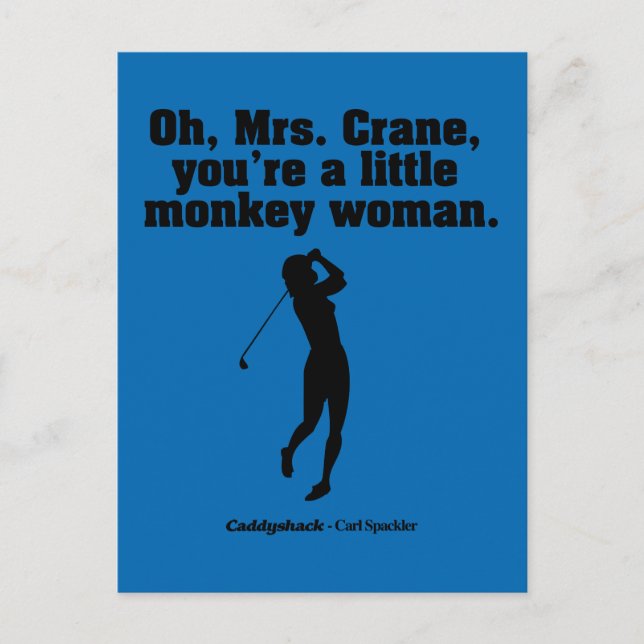 Carte Postale Caddyshack | Oh Mme Crane (Devant)