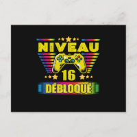 Cadeau 16 ans Anniversaire Gamer Niveau 16