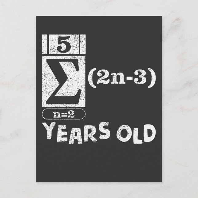 Carte Postale Cadeau 16e anniversaire amateur de maths 16 ans (Devant)