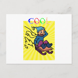 Carte Postale Cadeau coloré de ski ski vintage passionné de