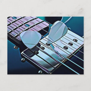 Carte Postale Cadeau cool pour guitariste