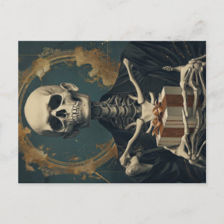 Carte Postale Cadeau d'anniversaire amical squelette