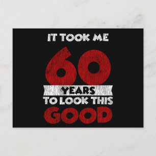 Carte Postale Cadeau d'anniversaire drôle de 60 ans Vintage