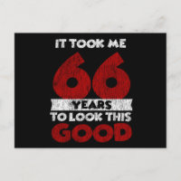 Cadeau d'anniversaire drôle de 66 ans Vintage