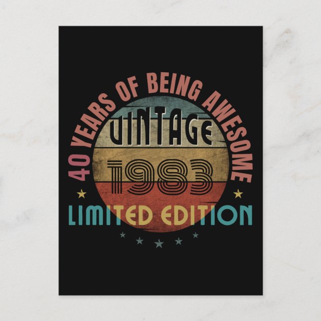 CARTE POSTALE CADEAU D'ANNIVERSAIRE INCROYABLE ET TENDANCE DE L' (Devant)