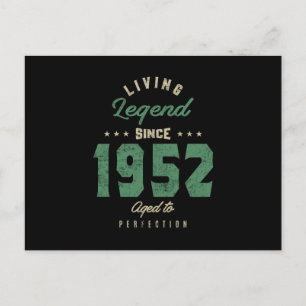 Carte Postale Cadeau d'anniversaire Légendes depuis 1952