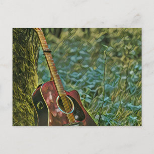 Carte Postale Cadeau d'anniversaire pour guitariste