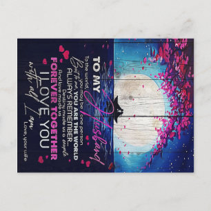 Carte Postale Cadeau d'anniversaire pour mon mari   Lettre à mon