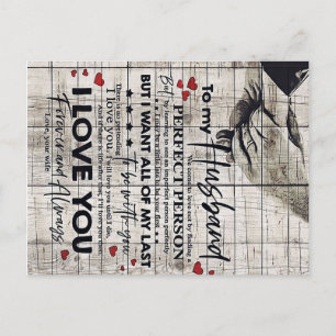 Carte Postale Cadeau d'anniversaire pour papa   Lettre à mon mar