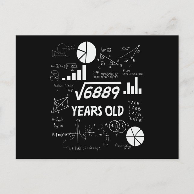 Carte Postale Cadeau d'anniversaire pour professeur de mathémati (Devant)