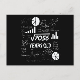 Carte Postale Cadeau d'anniversaire pour professeur de mathémati
