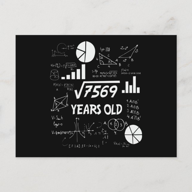 Carte Postale Cadeau d'anniversaire pour professeur de mathémati (Devant)