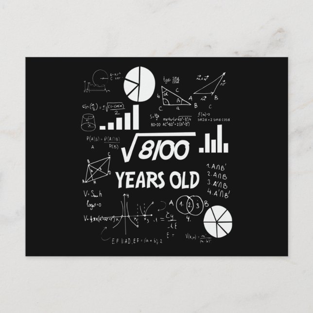 Carte Postale Cadeau d'anniversaire pour professeur de mathémati (Devant)
