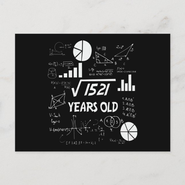 Carte Postale Cadeau d'anniversaire pour professeur de mathémati (Devant)