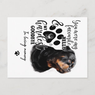 Carte Postale Cadeau d'anniversaire pour propriétaire de chien R