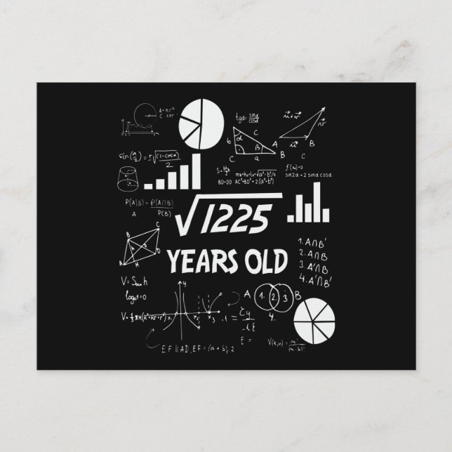 Carte Postale Cadeau d'anniversaire pour un professeur de mathém (Devant)