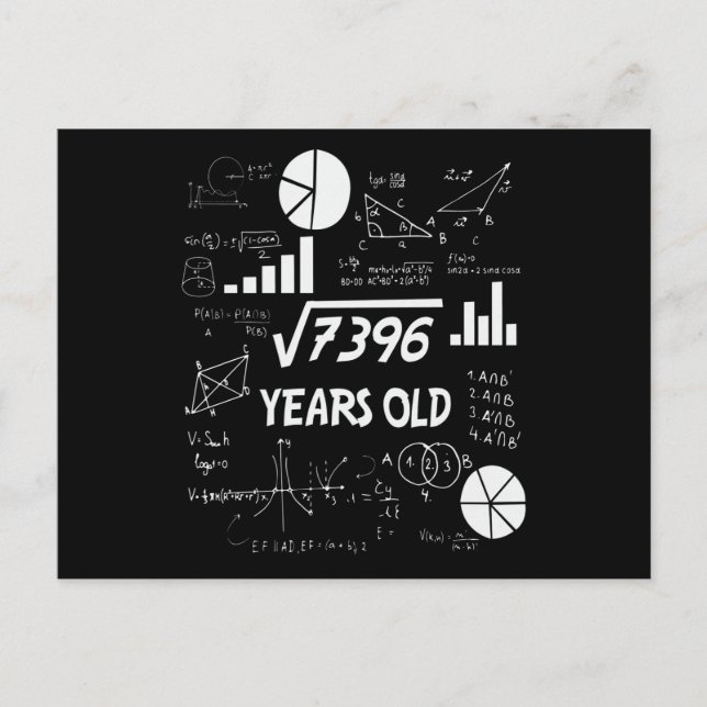 Carte Postale Cadeau d'anniversaire pour un professeur de mathém (Devant)