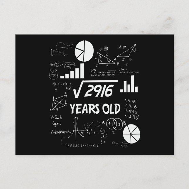 Carte Postale Cadeau d'anniversaire pour un professeur de mathém (Devant)