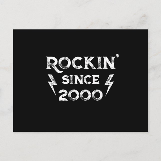 Carte Postale Cadeau d'anniversaire Rock Classique pour les anné (Devant)