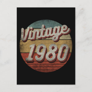 Carte Postale CADEAU D'ANNIVERSAIRE vintage 1980 POUR FEMMES