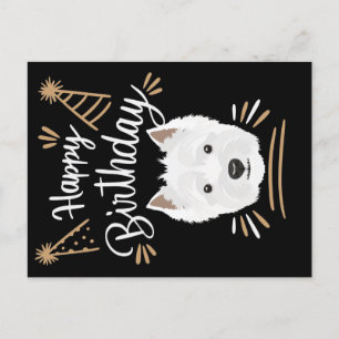 Carte Postale Cadeau d'anniversaire West Highland Terrier