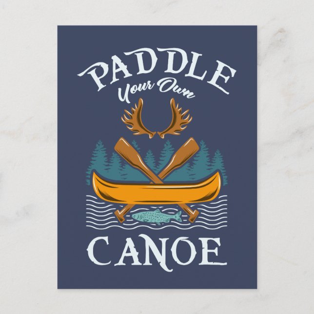 Carte Postale Cadeau de canoë-kayak (Devant)