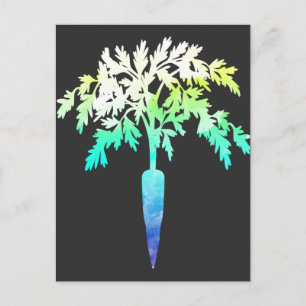 Carte Postale Cadeau de carottes Herbivore pour les végétariens