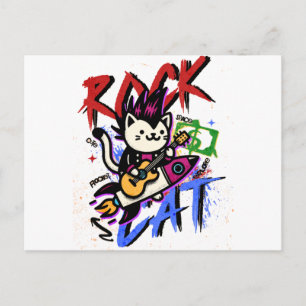 Carte Postale Cadeau de chat mignon 
