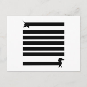 Carte Postale Cadeau de chiot détenteur de chiens drôles de teck