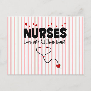 Carte Postale Cadeau de coeur infirmière