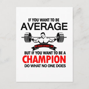 Carte Postale cadeau de culturiste