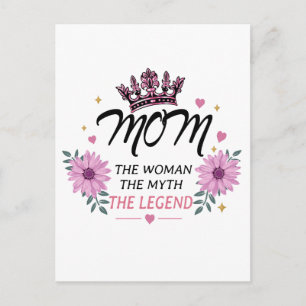 Carte Postale Cadeau de fête des mères La légende Maman