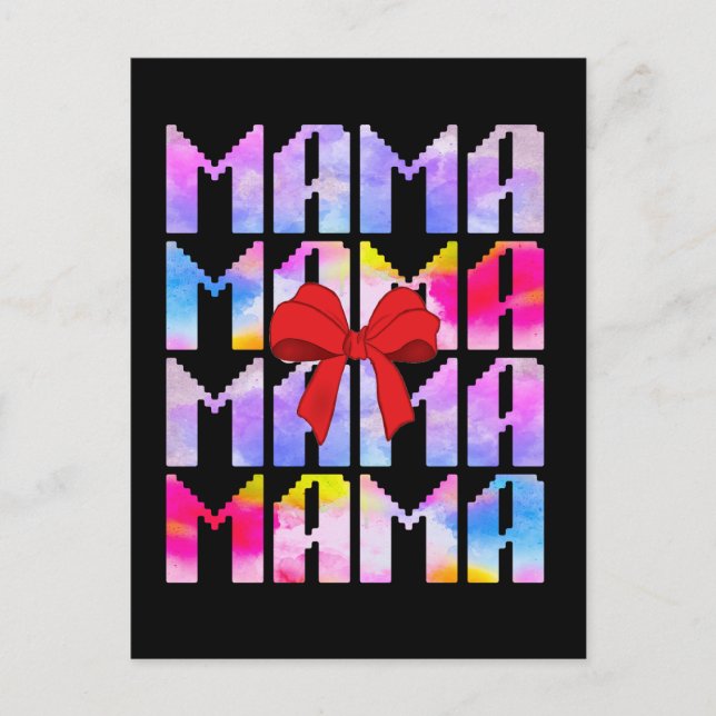 Carte Postale Cadeau de fête des mères pour maman (Devant)