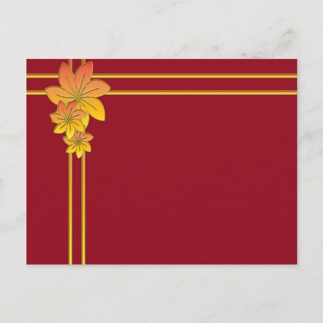 Carte Postale Cadeau de fleurs (Devant)