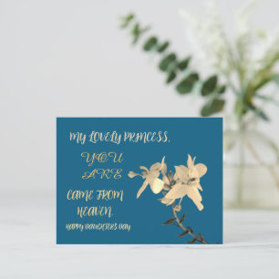 Carte Postale CADEAU DE FLEURS POUR LA FÊTE DES Filles