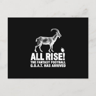 Carte Postale Cadeau de la chèvre de football fantastique de cha